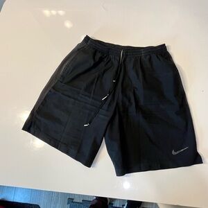 Nike Black Athletic Shorts Performance Fabric